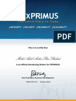 FXPRIMUS IB Certificate 1069212