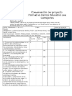 Coevaluacion Proyecto Formativo 