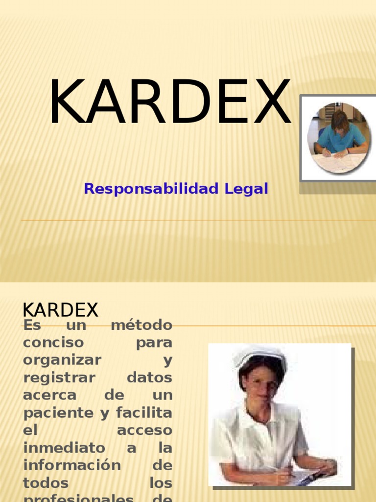 Kardex de Enfermería: Guía y Ejemplo | PDF | Enfermería | Medicamentos ...