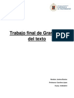 Trabajo Final de Gramática Del Texto, Bustos - Javiera PDF