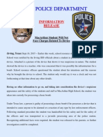 Irving Police Department: Information Release