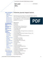 Fisheries Journal Impact factors