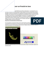 Hacer Un Fractal en Java