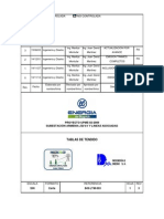 Tablas Tendido