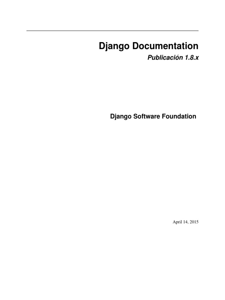 Django Tutorial | PDF | Python (lenguaje de programación) | Servidor ...