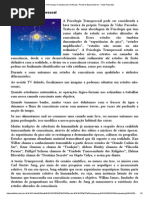 A Psicologia Transpessoal - Vidas Passadas