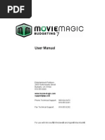 Moviemagic Budgeting 7 User Manual