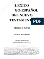 Alfred e Tuggy Lexico Griego Espanol Del Nt x Eltropical