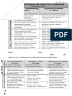 1 Critical-Analytical Response Rubric