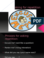 Phrases and Tips for Asking for Repetition