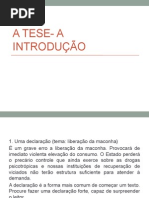 A Tese- A Introdução