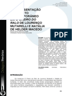 A Representação Do Sujeito Contemporâneo Em O Cheiro Do Ralo de Lourenço Mutarelli e Natália de Helder Macedo