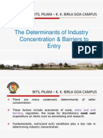 4-The Determinants of Industry Concentration Barriers To Entry
