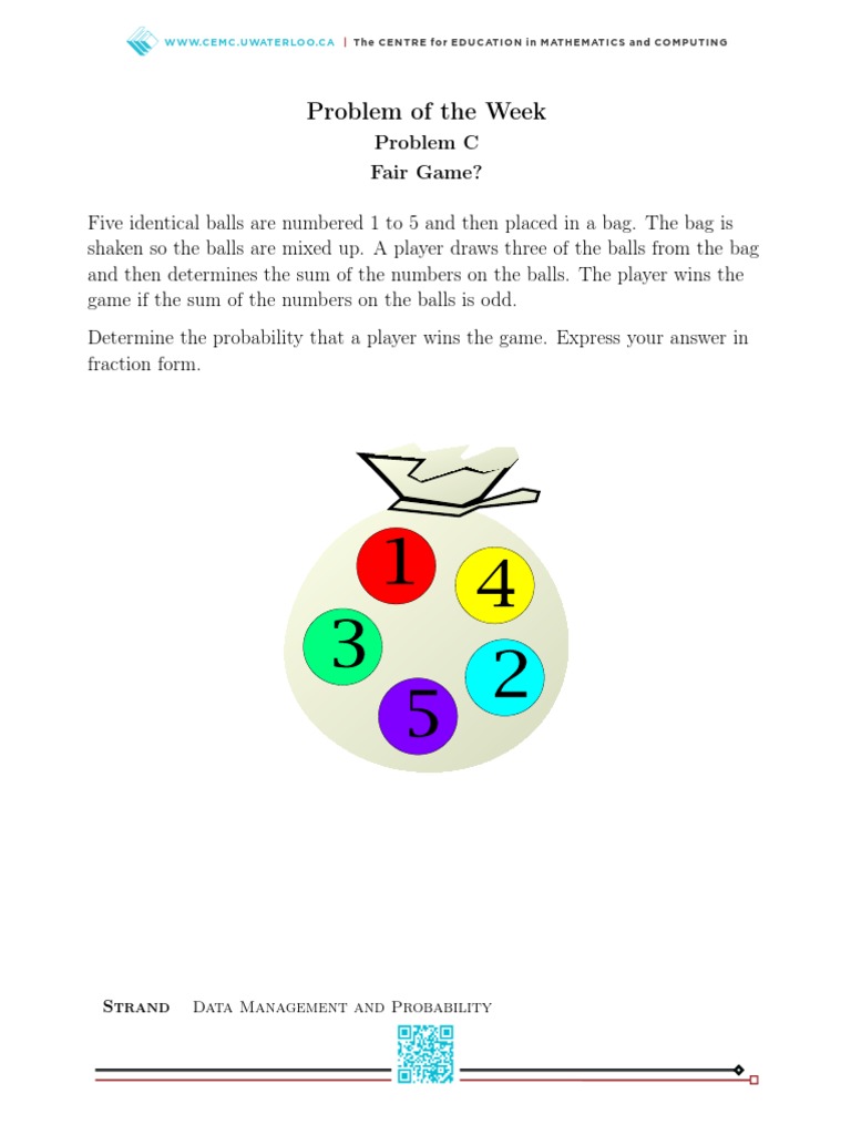 Probability of Winning Fair Game | PDF