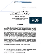 McDowell - Discourse Authority in Sibundoy Valley