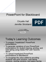 PowerPoint For Blackboard