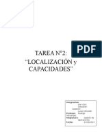 Tarea N°2: "Localización Y Capacidades": Integrantes