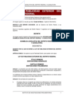 Ley de Pulicidad Exterior Del DF PDF