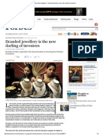 Forbes India Magazine - Branded Jewellery Is The New Darling of Investors