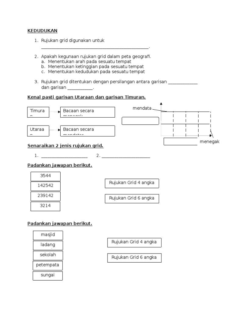 Geografi Tingkatan 1 Kedudukan Pdf