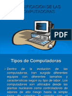 Clasificacion de Las Computadoras