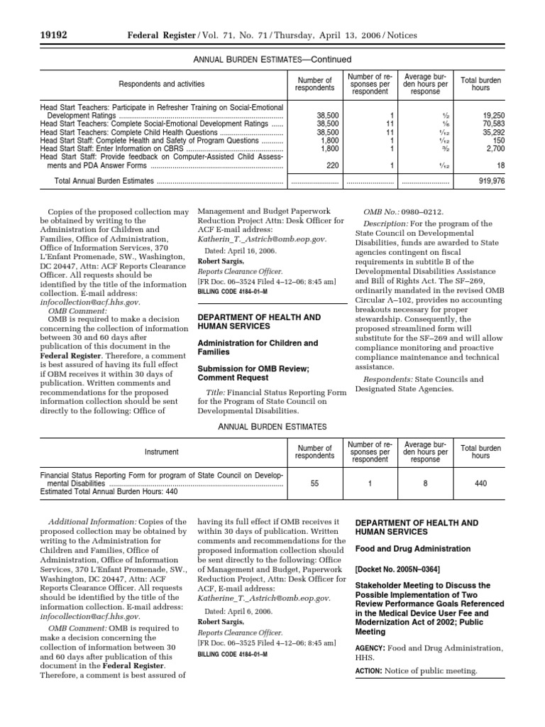 Notice: Meetings: Medical Device User Fee and Modernization Act of 2002 ...