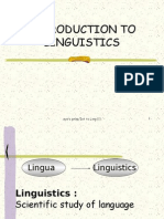 Introduction to Linguistics 