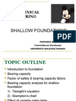 Shallow Foundations