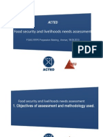 Food Security and Livelihoods Needs Assessment