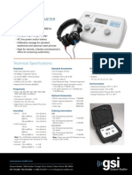 Screening Audiometer: Technical Specifications