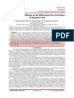 Effects of Textile Effluent On The Differential Free Swell Index of Expansive Soil