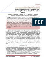 Securing The Personal Health Records in Cloud Using ABE and Analyzing Them Using Rule Based Classification in Data Mining