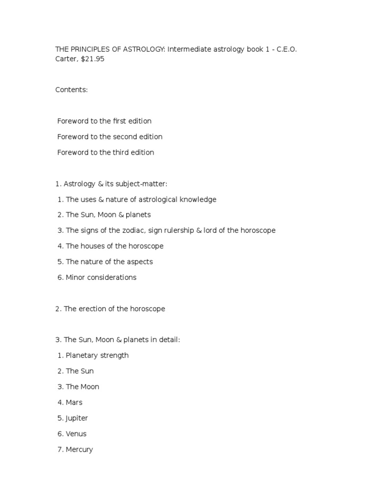 Intermediate Astrology Guide | PDF | Planets In Astrology | Astrology
