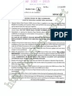 AP ICET 2015 Question Paper and Answer Key Download