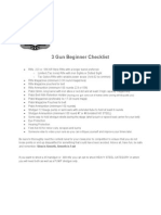 AA 3 Gun Checklist For Beginners