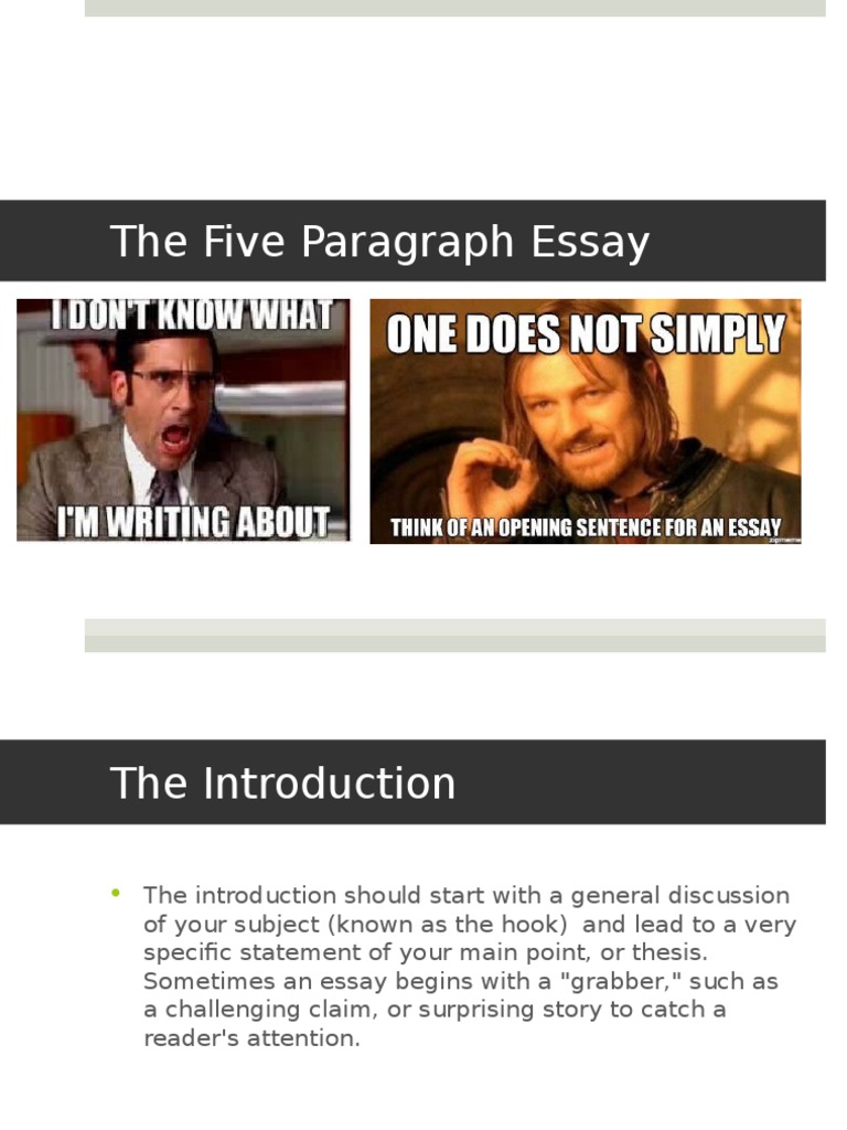 Five Paragraph Essay Structure Guide | PDF | Essays | Physical Exercise