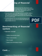 Benchmarking of Financial System