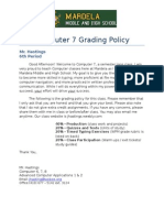 Grading Policy - Computer 7