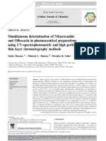 Determinacion simultanea de Ofloxacino y Nitazoxadinad por UV-Vis