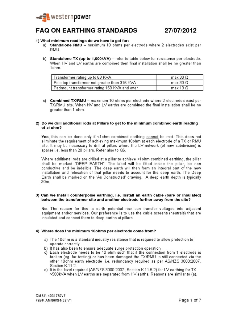 earthingFAQ PDF | PDF