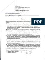 P. Microprocessadores 1 - Prova 1 PDF