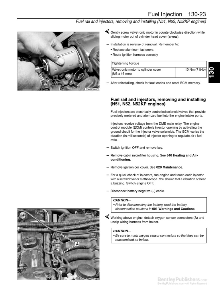 Fuel Injector Removal Guide | PDF