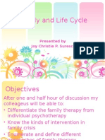 Family and Life Cycle: Presented by Joy Christie P. Suresca