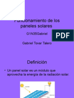 Funcionamiento de Los Paneles Solares