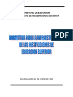 Normativa para La Infraestructura de Educación Superior PDF