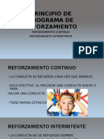 Principio de Programa de Reforzamiento