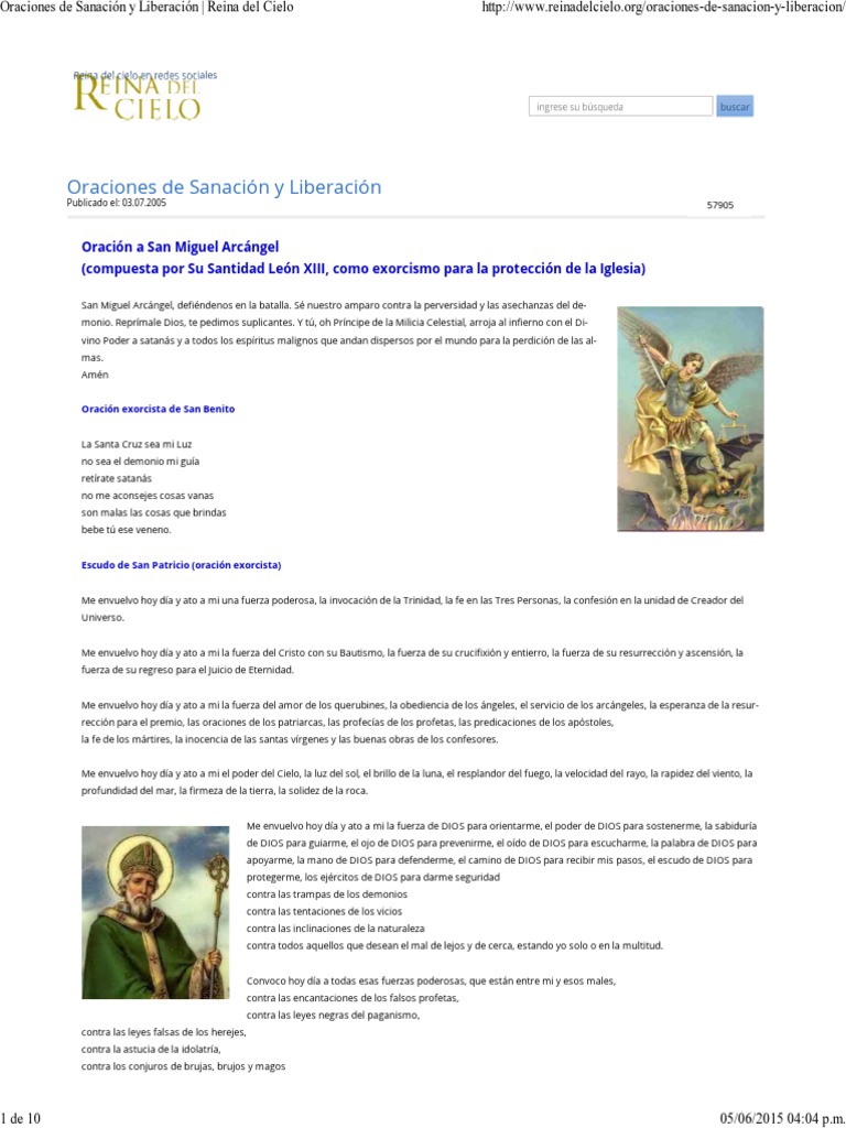 Oraciones de Sanación y Liberación | PDF | Oración | María, madre de Jesús
