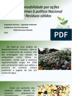 Responsabilidade Ambiental para Resíduos Sólidos