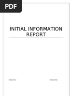Initial Information Report