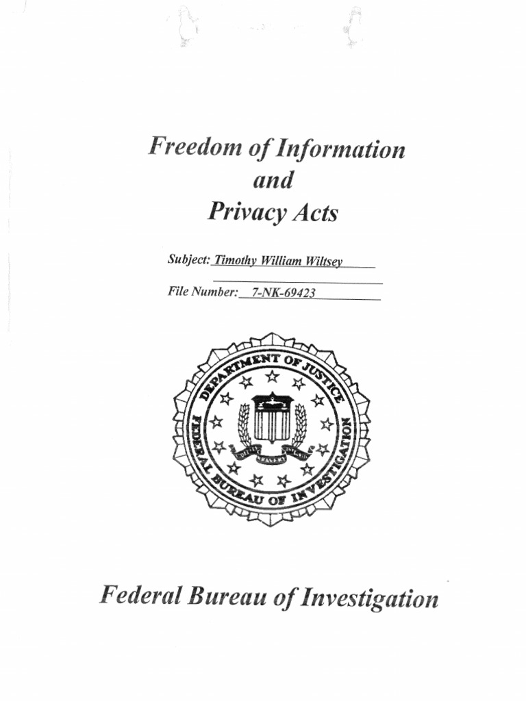 Wiltsey FBI File | PDF